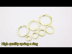 Various Flat Custom logo Round O ring Carabiner Spring O ring