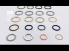 Custom logo split key ring