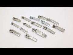 Nickel plated custom logo metal bag zipper puller