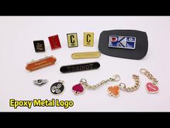 Custom Metal Epoxy Logo for Bag 