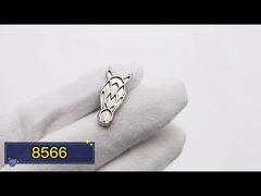 Custom logo metal tag with rivet