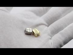 Metal square beads custom logo metal beads for bracelet #8572