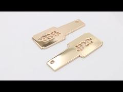 Light Gold Custom Wine Bottle Shape Metal Hollow Logo Tag