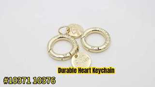 Custom key chain ring with circle logo charm 10371 10376