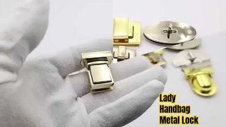 Lady Handbag Hardware Buckle Metal Purse Combination Lock