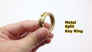 Old Fashion Style Promotion Gift Key Chain Ring Anti Brass Plated OEM Split Ring